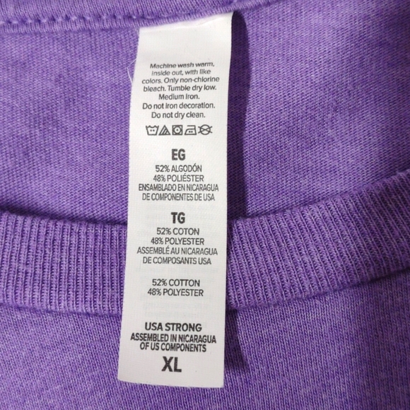 Women's Straight Outta Quarantine Purple XL Graphic Tshirt - Picture 6 of 8